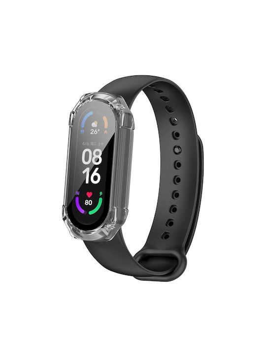 Techsuit Defense360 Pro Пластмасов Калъф със Стъкло в Прозрачен цвят за Mi Band 7 Techsuit Defense360 Pro Пластмасов Калъф със Стъкло в Прозрачен цвят за Mi Band 7