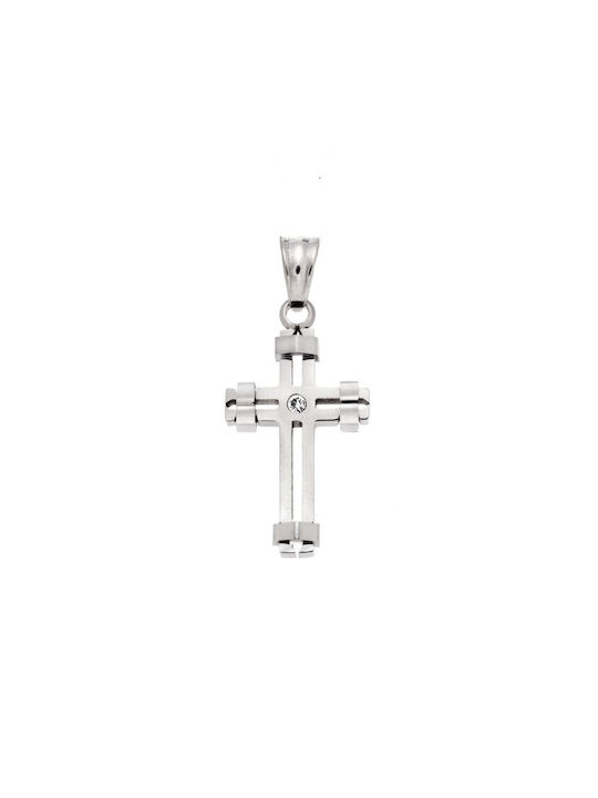 Senza Men's Cross from Steel