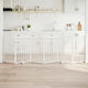 vidaXL Wooden Dog Divider with 6 Panels 300x90 ...
