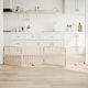vidaXL Divider Dog in White Color 320 x 60cm