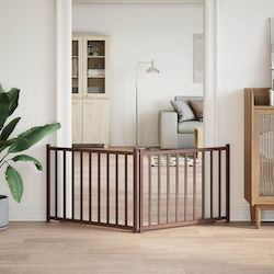 vidaXL Wooden Dog Divider with 2 Panels 80x60 c...