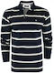 Polo Langarmbluse Blue, Grey, White