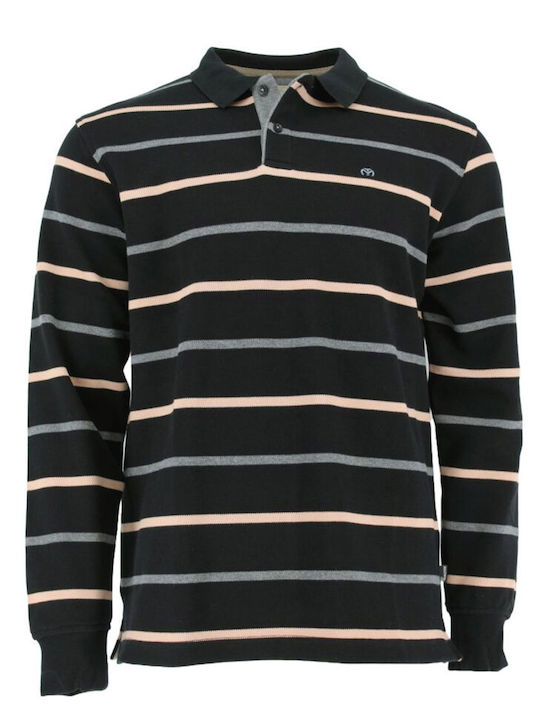 Polo Long Sleeve Blouse Beige, Grey, Black