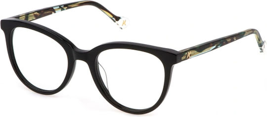 Yalea 0700 Γυναικείος Κοκκάλινος Σκελετός Cat Eye Μαύρος VYA133 0700