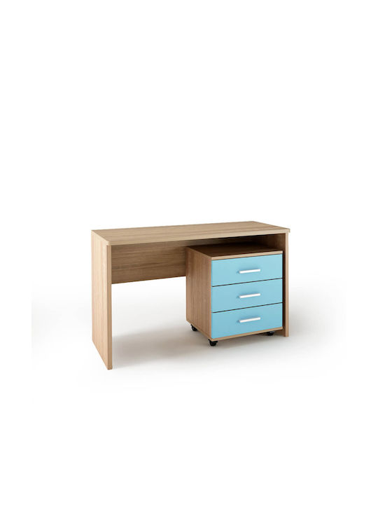 Schreibtisch Holz oak-blue 120x60x78cm