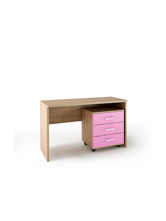 Schreibtisch Holz oak-rose 120x60x78cm