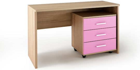 Schreibtisch Holz oak-rose 120x60x78cm