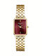 Rosefield Octagon Xs Womens Watch 24mm Battery Chronograph With Gold Metal Bracelet