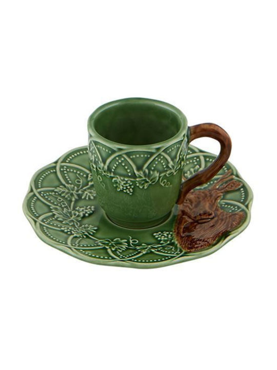 Bordallo Pinheiro Weihnachtliche Becher Keramik Grün Weihnachtlich Becher Keramik Grün L14.3xB7.4cm.