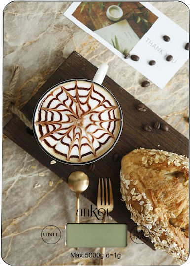 Ankor Ψηφιακή Ζυγαριά Κουζίνας έως 5kg Καφέ
