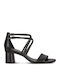 Din piele Sandale Negre