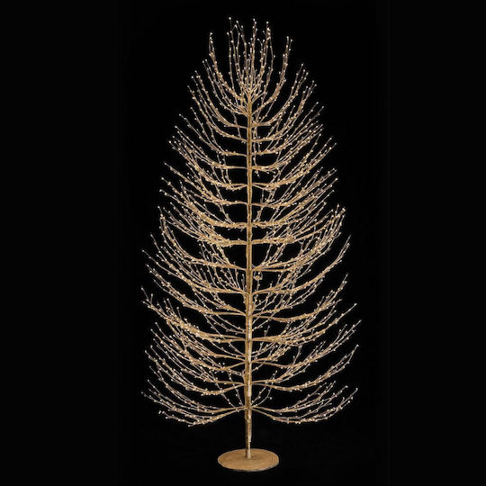 Beleuchteter Weihnachtsbaum 1000 LED Kupfer IP44 & Dimmer Gold Warmweiß LED 120cm