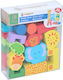 Lemnos Puzzle pentru Copii pentru 2+ ani+ Ani 20buc Marionette Wooden Toys