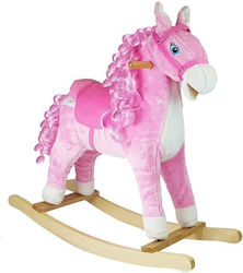 Lean Toys Schaukelspielzeug Pferd Rosa