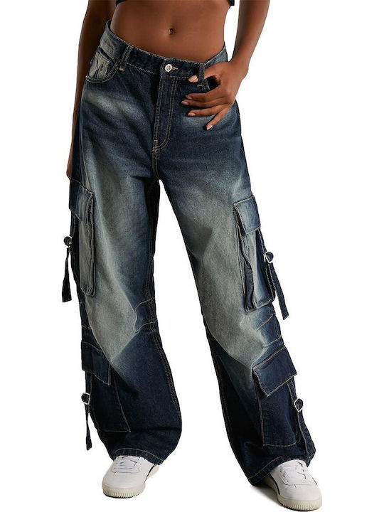 Γυναικείο Jean Παντελόνι σε Baggy Γραμμή Medium Blue