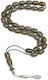 Roloi Komboloi Mastic Worry Beads with 33 Beads Gray 33cm