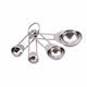Set 4 Metal Measuring Spoons In Different Sizes Measuring Ingredients Spices Silver