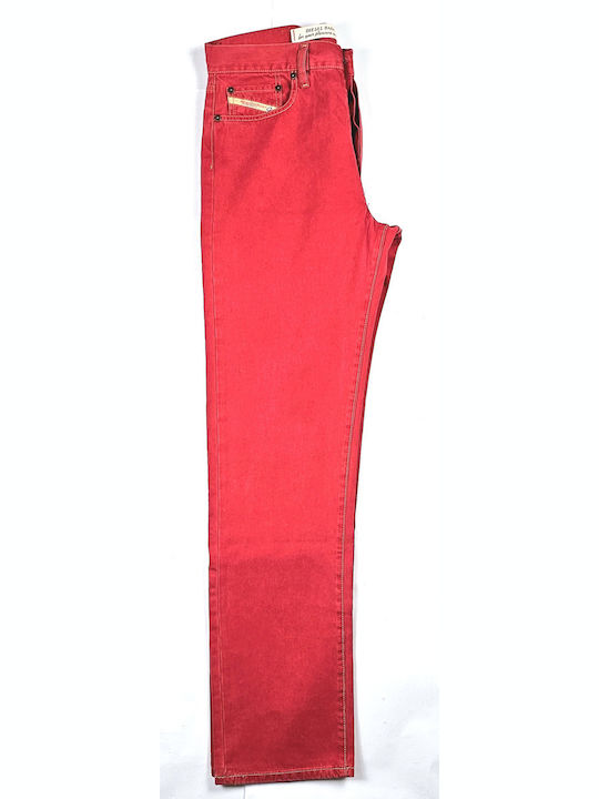 Дамско Текстил Панталон Red/Beige