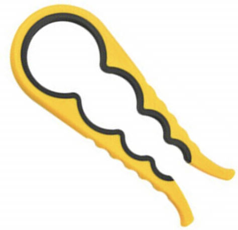 Universal Jar Opener Pufo Opening Caps Jars 22 Cm Yellow Grey
