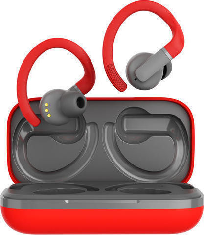 Canyon OnRun 11 Sport In-ear Bluetooth Handsfree Earphones with Sweat Resistance and Charging Case Red