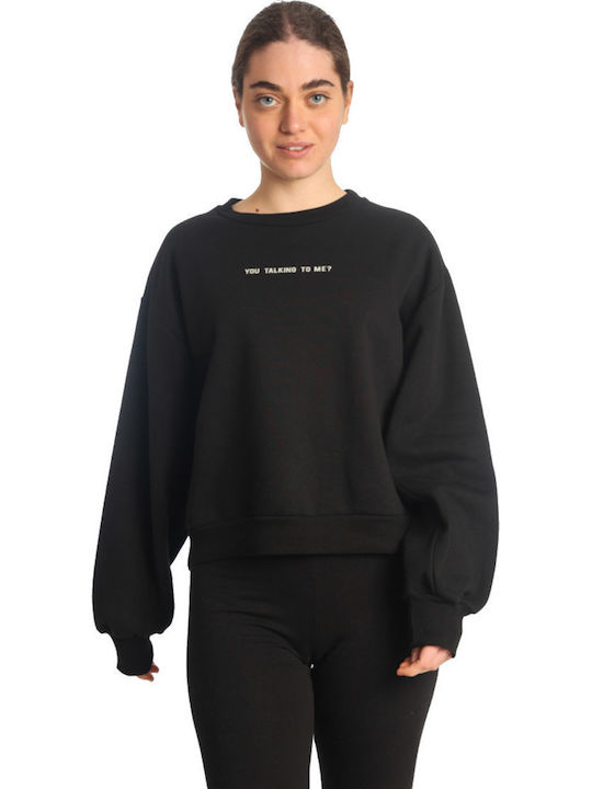 Lang Damen Sweatshirt Black