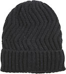 Verde Beanie Γυναικείος Σκούφος Πλεκτός σε Μαύρ...