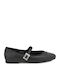 Leather Ballerinas Black