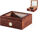 Angelo Cigar Humidifier Wood Showcase for 25 Cigars 26x22x11cm