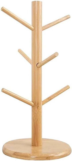 Hölzernes Becherständer 34cm Braun