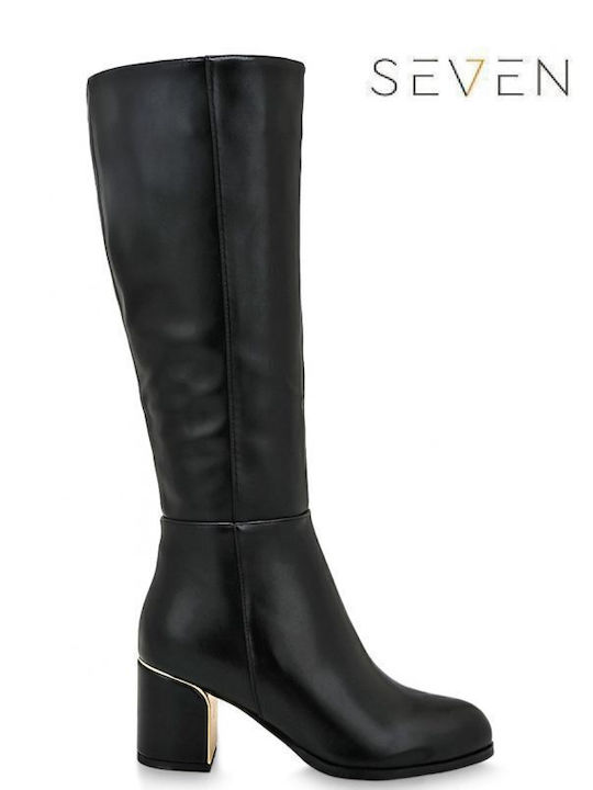 Seven Synthetic Leather Women's Boots Black