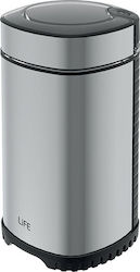 Life Arabica Râșniță electrică pentru cafea 150W cu capacitate de boabe 60gr Argintiu Life Arabica Râșniță electrică pentru cafea 150W cu capacitate de boabe 60gr Argintiu