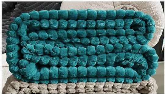 Kipper Edward Pătură Polar Fleece Simplă 150x220 cm Smarald