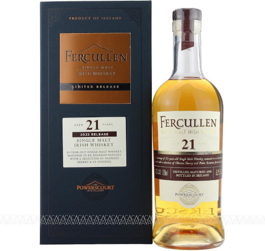 Fercullen Single Malt Ουίσκι 21 Ετών Ιρλανδίας 46% 700ml