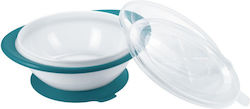 Blue Bowl 2 Lids Suction Cup