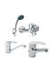 Ferro Vasto 3 In 1 Set Bathroom Sink Mixer Kitchen Mixer Bath-shower Mixer Chrome