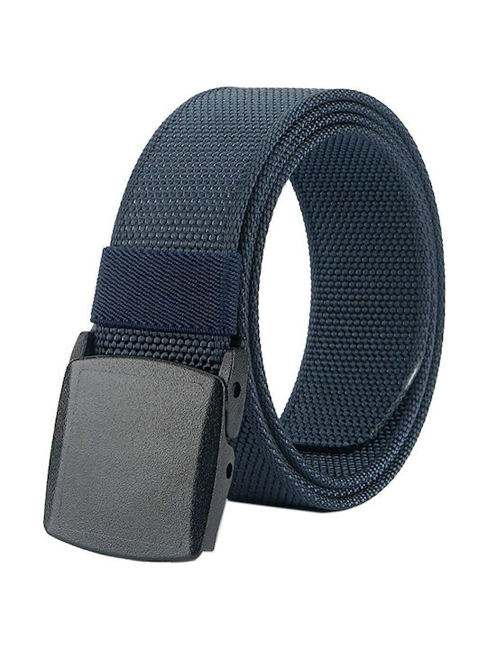 Men's Webbing Belt Belt Navy Blue