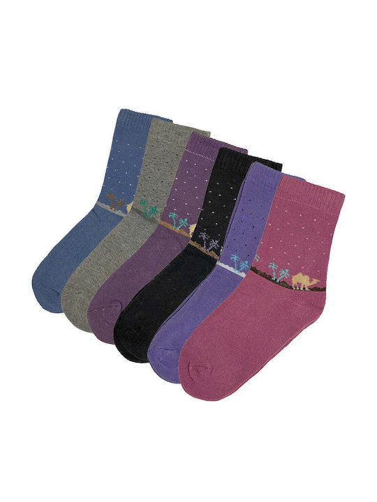 Ustyle Дамски Чорапи Multicolored 6Пакет