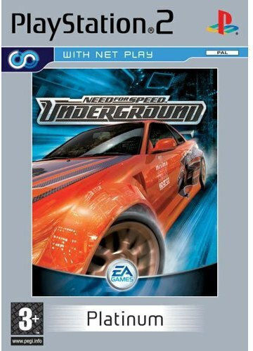 Need Speed Underground Platin Ausgabe PS2 Spiel (Gebraucht)