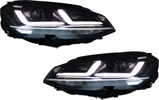 Μπροστινά Φανάρια Led για Volkswagen Golf 2012-2017 2τμχ