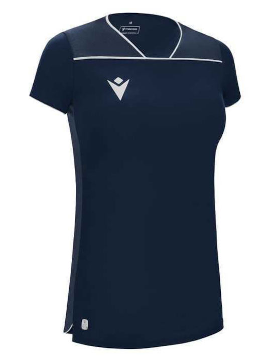 Macron Steel Eco Μπλουζα Αγωνα Μπλε Navy 20650701