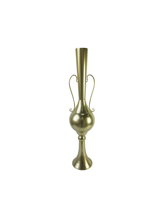 Inart Διακοσμητικό Βάζο Metallisch Hra Gold 20.3x20.3x94cm 1Stück