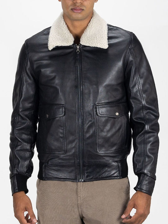 Lupo Nero Lederjacke Black