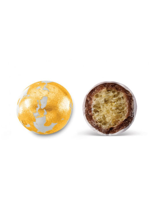 Karamanis Crispy Choco Balls Splash in Form von Rund mit Geschmack von Schokolade Gold 3500gr