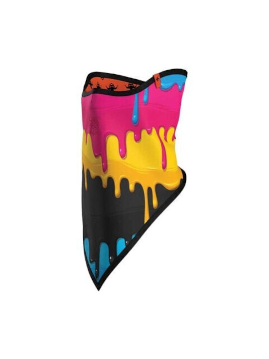 Bandană Ski Snowboard Extreme Triunghiulară Mască Față Imprimată Meltdown Unisex