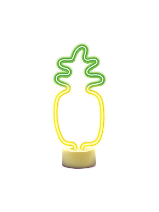 Neon Led On Stand Pineapple Orange Green Usb-c Fsc-12 Forever Light