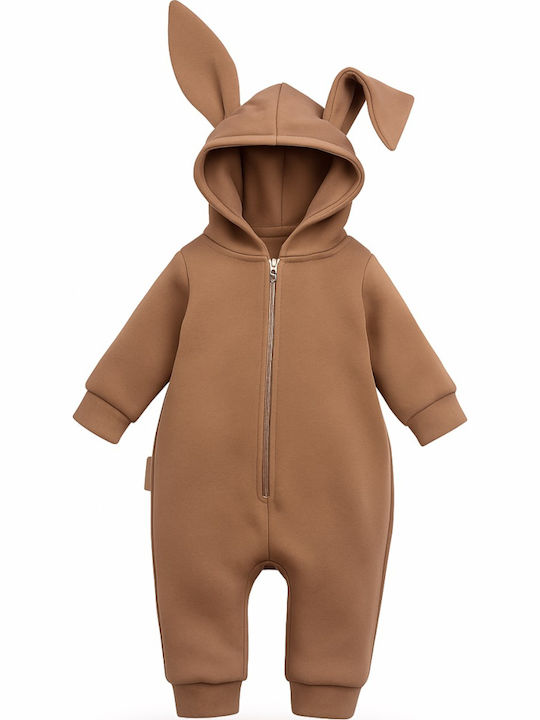 Beboulino Body pentru Bebeluși de Ieșire Mânecă lungă Brown