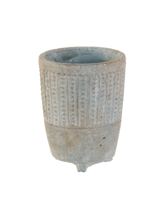 BigBuy Flower Pot 12.5x16cm Grey