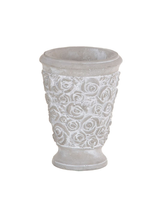 BigBuy Flower Pot 13x17.5cm Grey