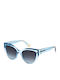 Furla Women's Sunglasses with Blue Plastic Frame and Blue Gradient Lens