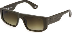 Police Sunglasses Brown with Acetate Frame & Brown Lens